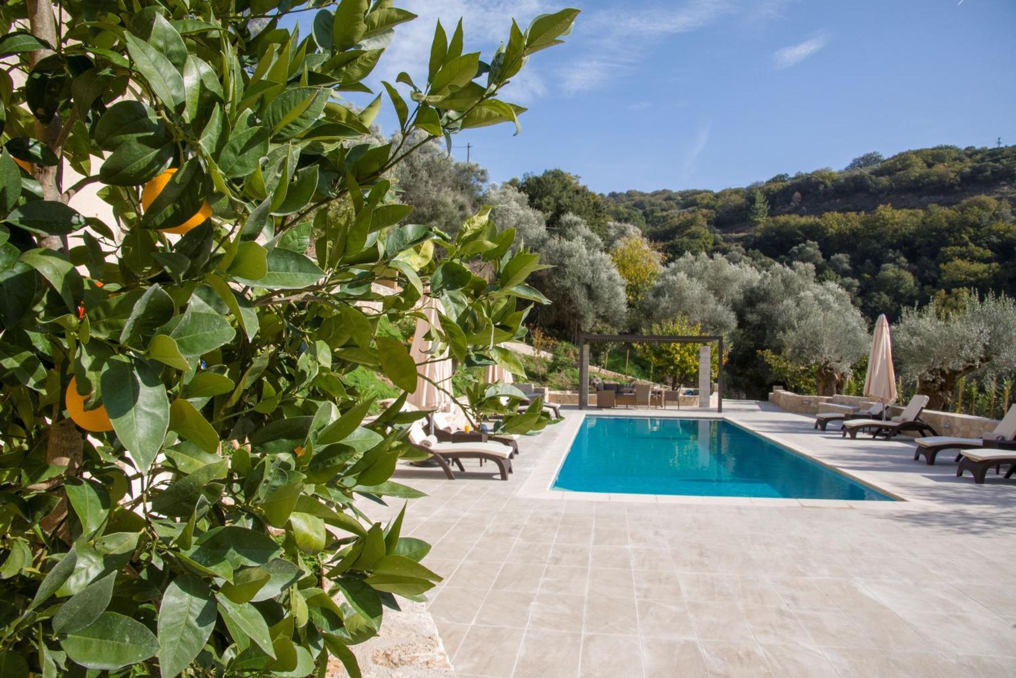 Serenity River Villa Palaiochora Esterno foto